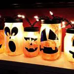 Mason Jar Jack O Lanterns