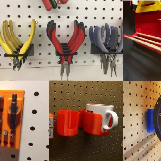 10 Amazing 3D Printed Pegboard Accessories For Your The DIY Life