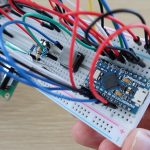 Arduino Pro Micro Assembled Onto Breadboard