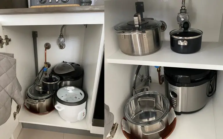 How To Add An Extra Storage Shelf To Your Cluttered Kitchen Cabinet For $2