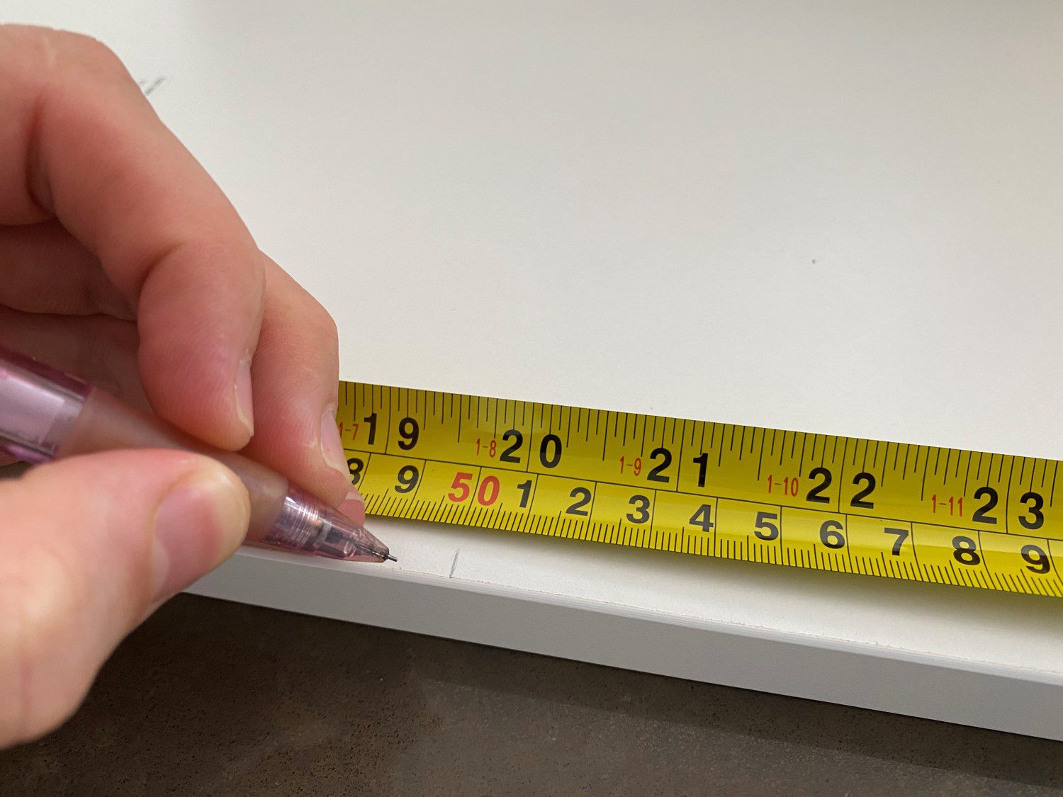 Measure and mark the correct kitchen shelf size The DIY Life