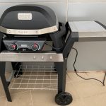 Weber Pulse 2000 on Cart Plugged In