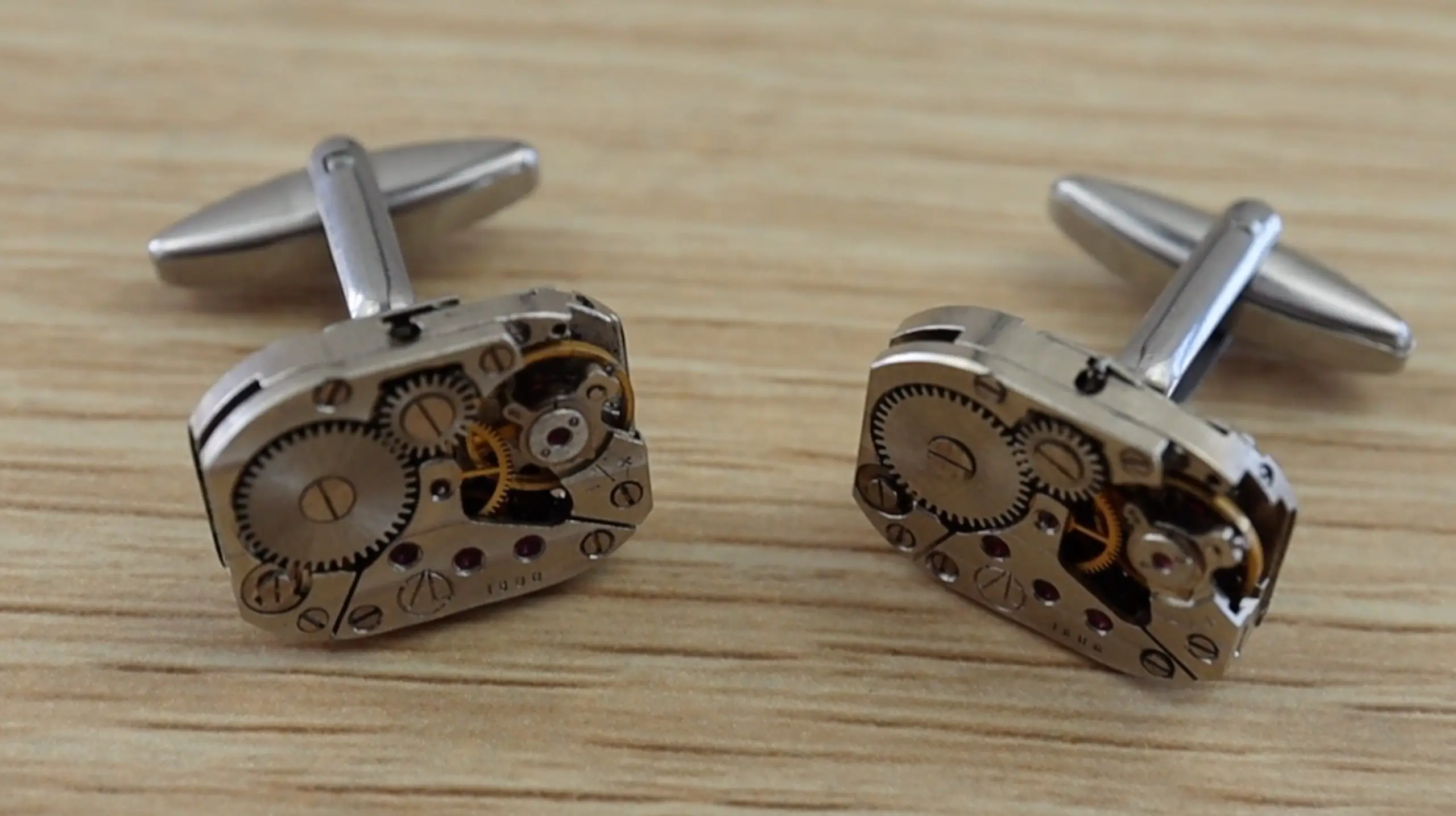 Completed Watch Movement Cufflinks