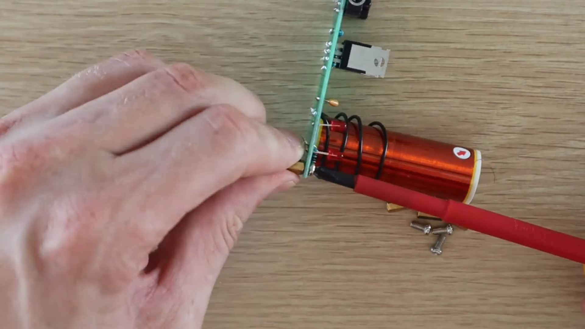 Putting Legs Onto The PCB