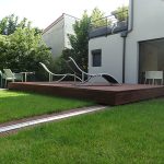 Rails In Grass For Deck Pool Cover