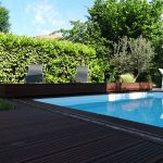 Sliding Deck Pool Cover Opened Up