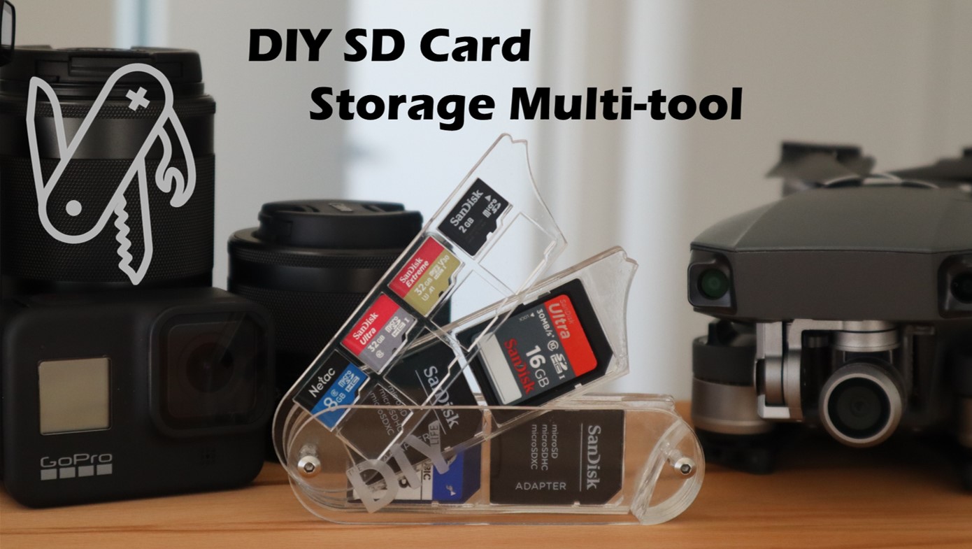 Make Your Own Acrylic SD Card Storage Multi-tool