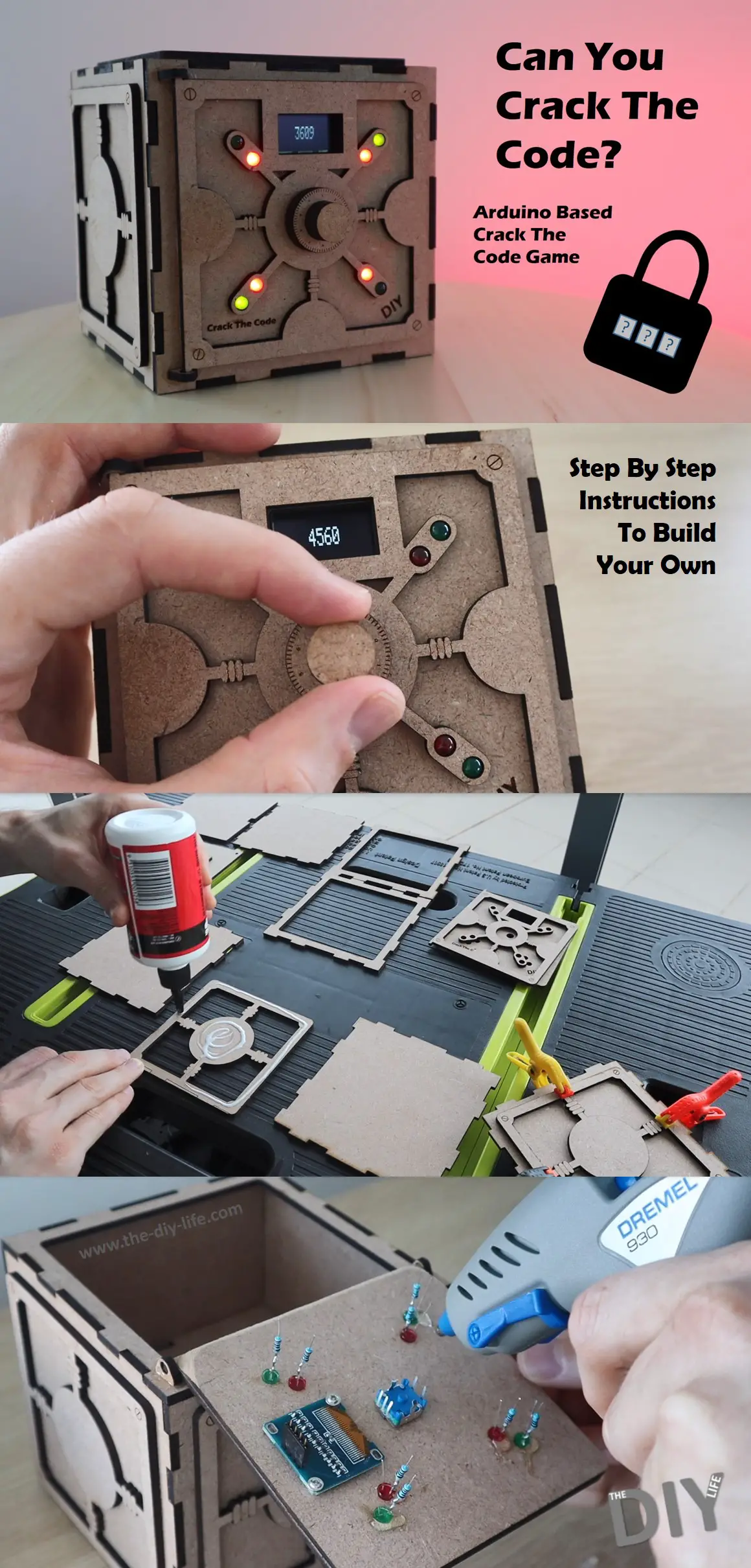 Crack The Code Game, Built Into A DIY Safe Puzzle Box | The DIY Life