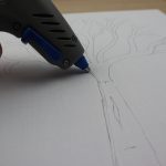 Add Glue Over The Sketch