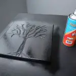 Spray Painting The Tree