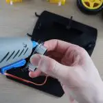 Glue The Ultrasonic Sensor Into Place