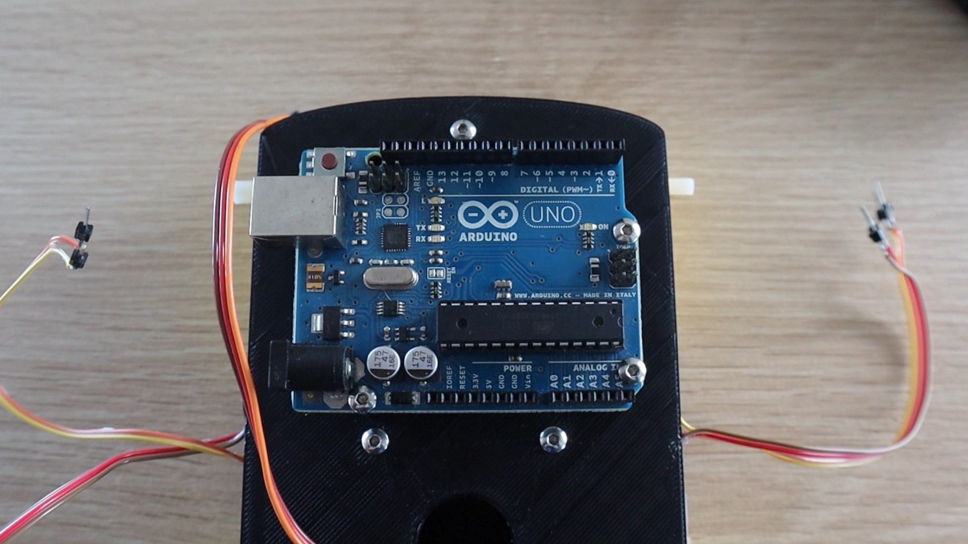 Screw The Arduino Into Place