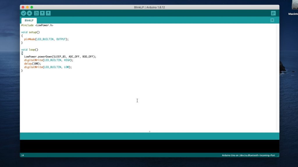 Arduino Power Consumption Sketch - Low Power Mode