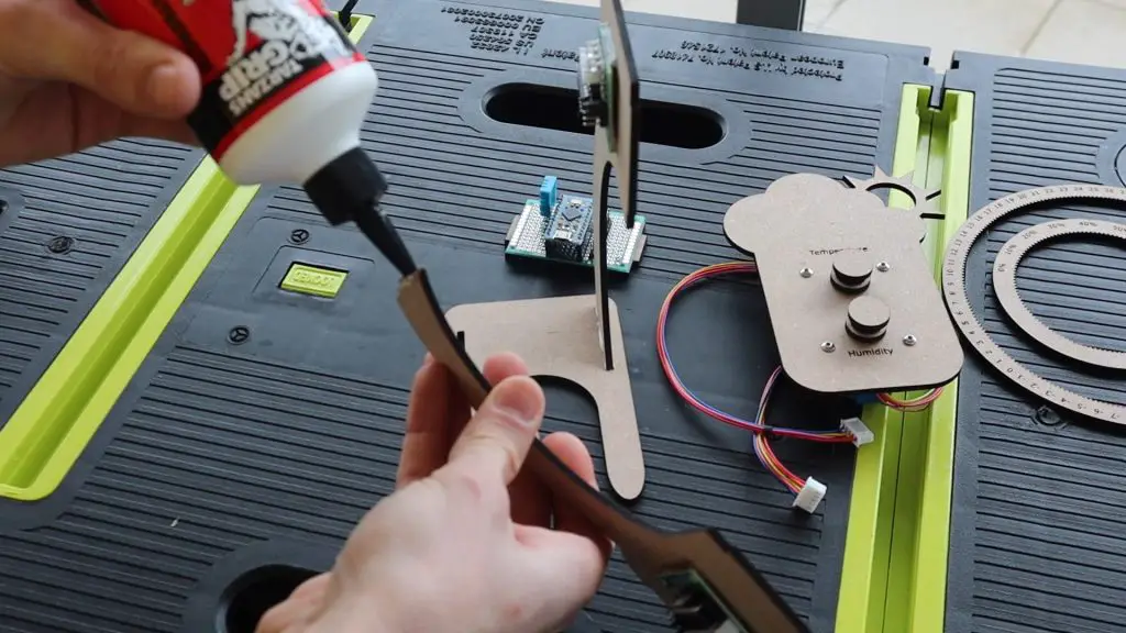 Assemble Wooden Components Using A Glue Gun