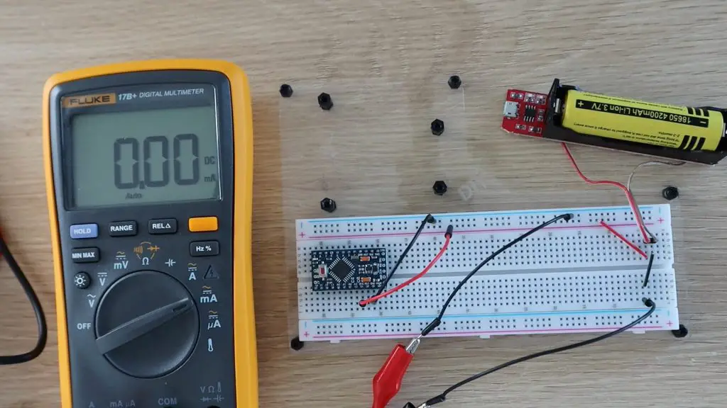 Arduino Pro Mini Without A Voltage Regulator In Milliamps