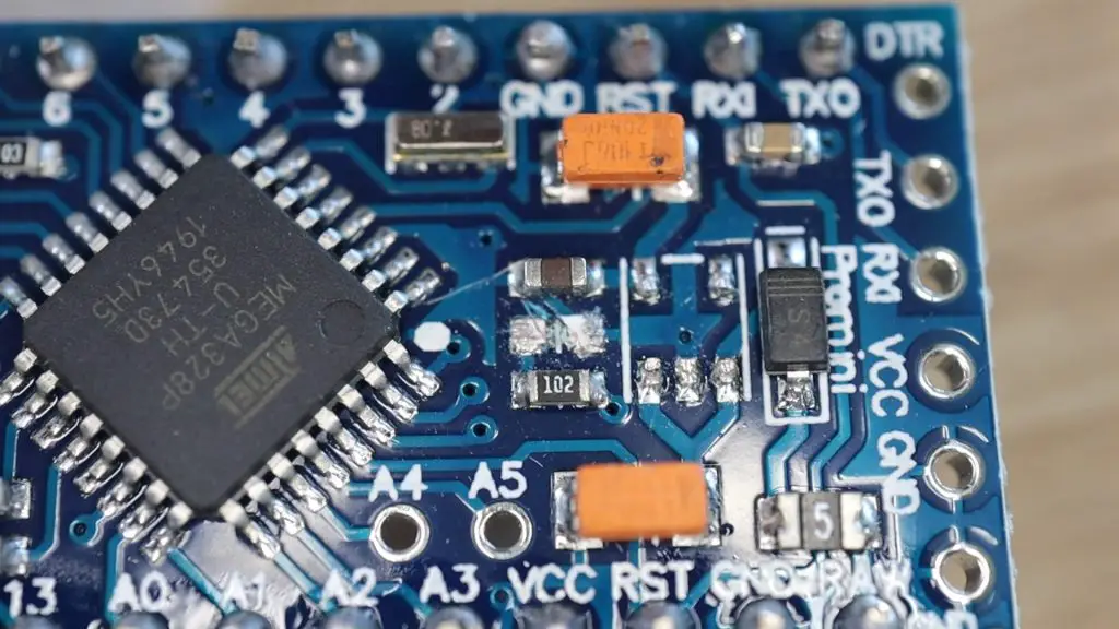 Voltage Regulator Removed From Arduino Pro Mini