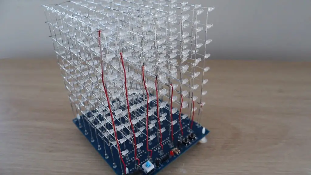 Connecting The Layers To The Pins on the 8x8x8 LED Cube