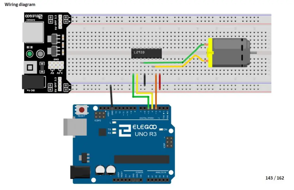 L293D Motor Driver Connection