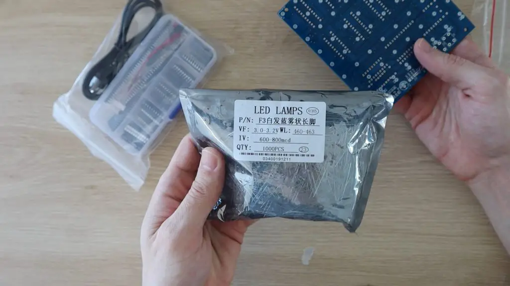 LED Cube Kit, What Was Delivered
