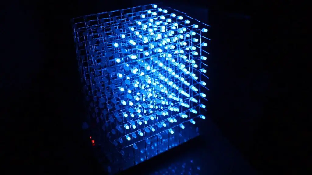 8x8x8 LED Cube Working