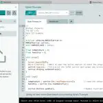 Uploading The Example Sketch To The Arduino