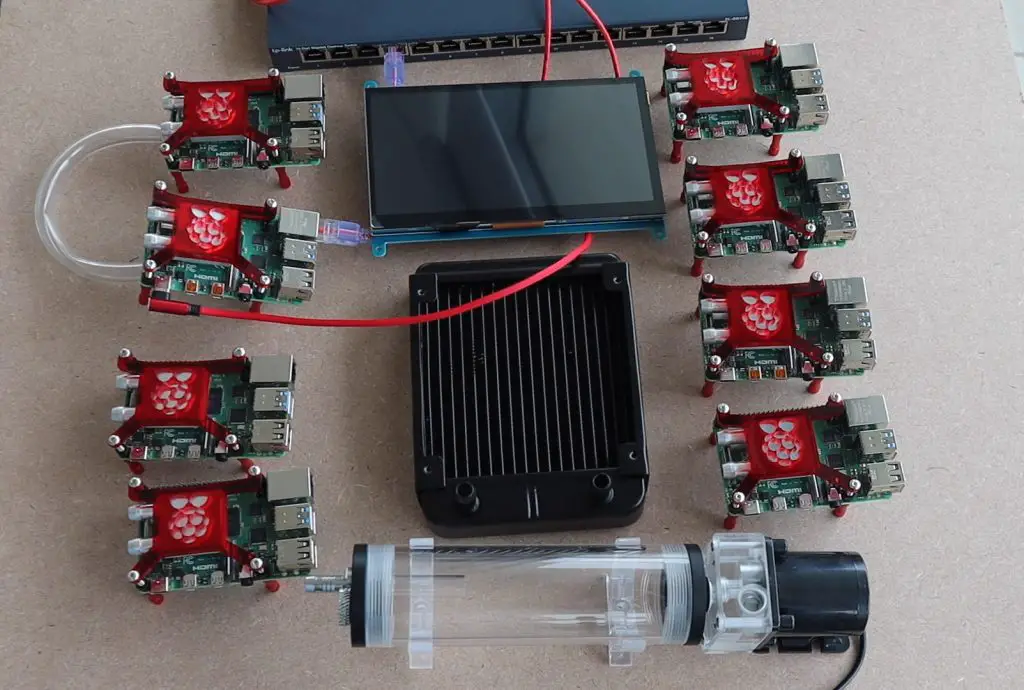 Add A Display To The Middle Of The Raspberry Pi 4 Cluster