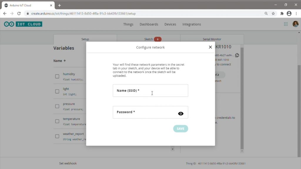 Configure Network Name & Password