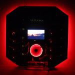 Water Cooled Raspberry Pi 4 Cluster At Night