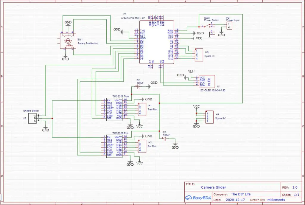 Camera Slider Schematic