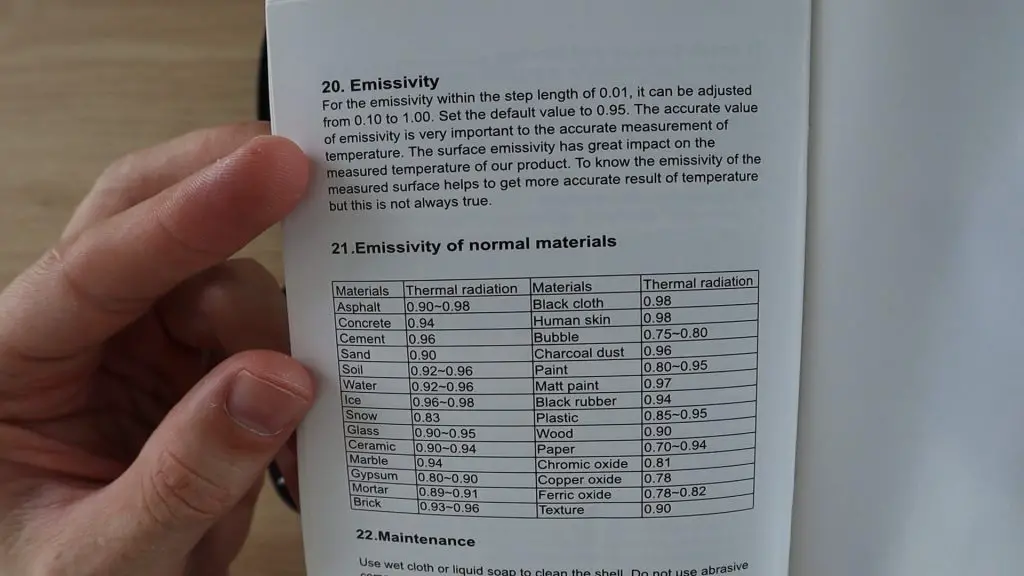 Emissivity Of Materials