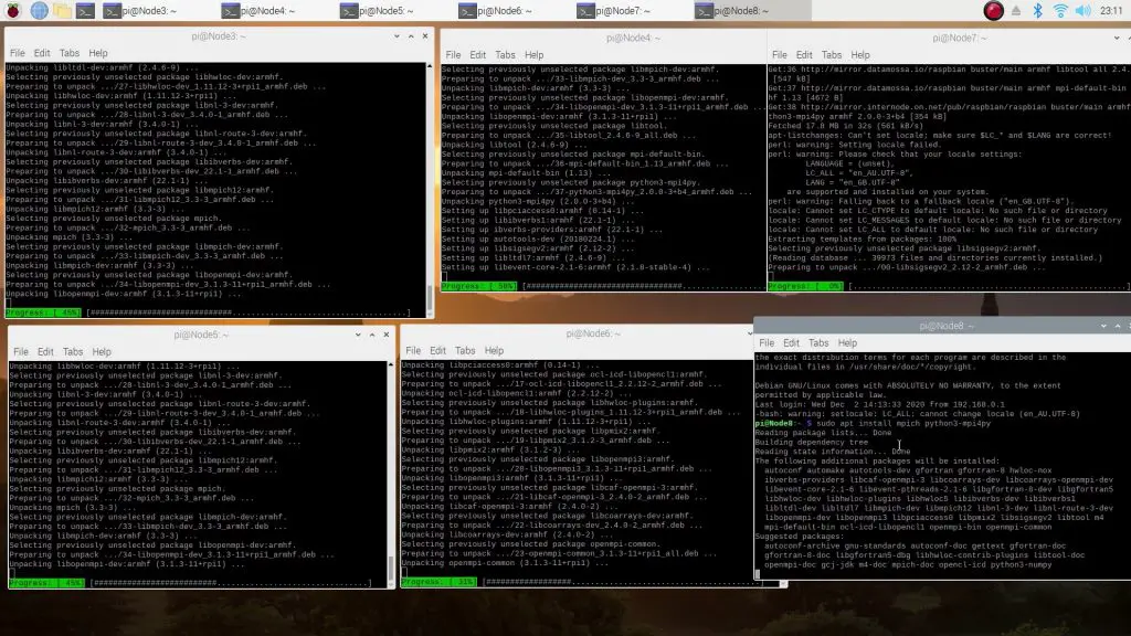 Installing MPI On Other Nodes In The Raspberry Pi Cluster