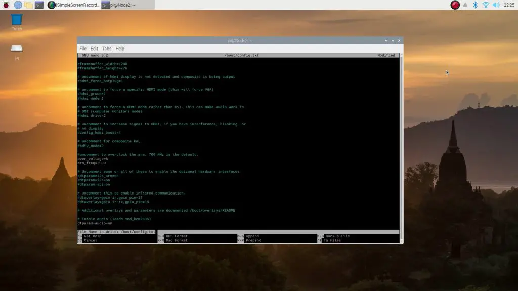 OverClocking Each Pi In Cluster Through SSH