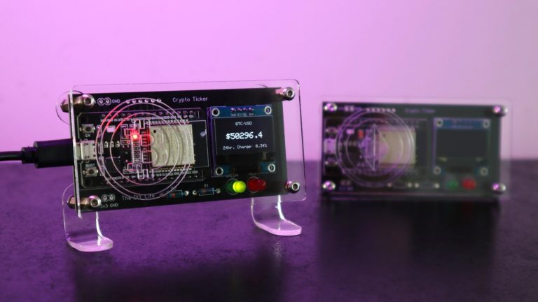 Bitcoin Ticker Using An ESP32 and OLED Display