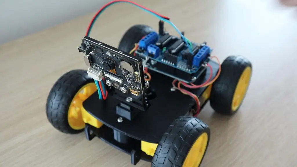 Huskylens Installed On Robot Car