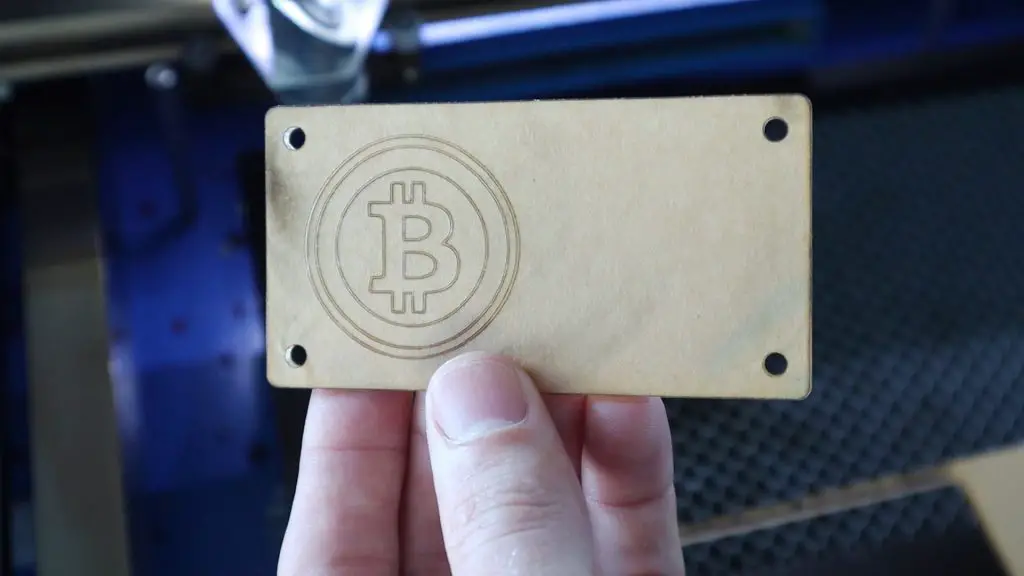 Laser Cut Bitcoin Ticker Cover Plate