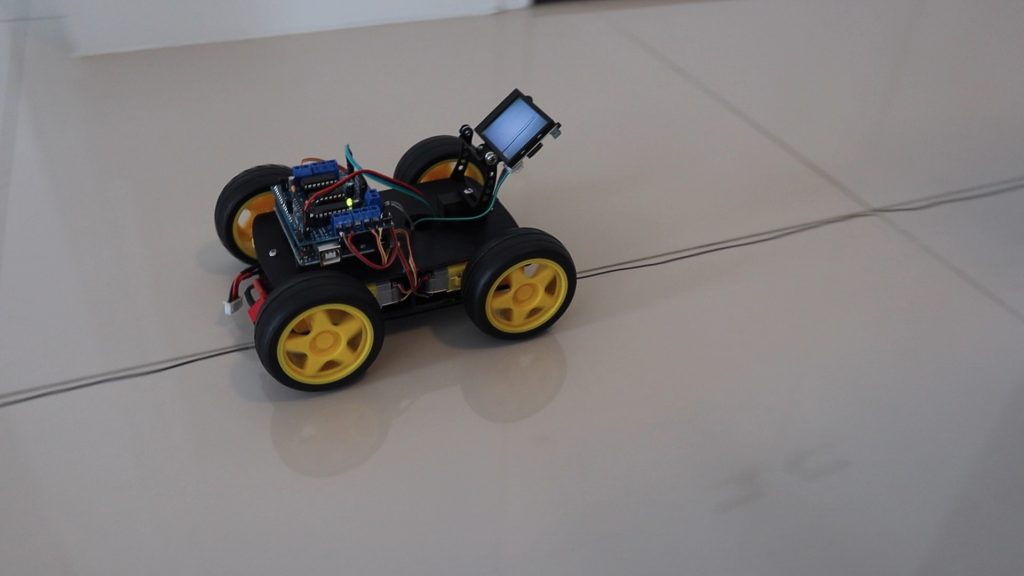 Robot Car Turning A Corner