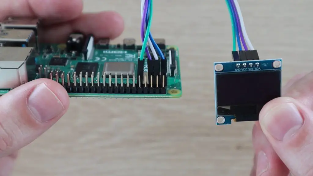 Connections Between Pi and OLED Display