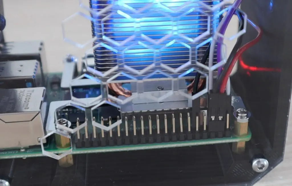 Plug Ice Tower Fan Into Available IO Port