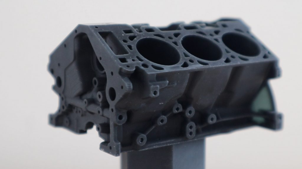 Ford Engine Block SLA Test Print