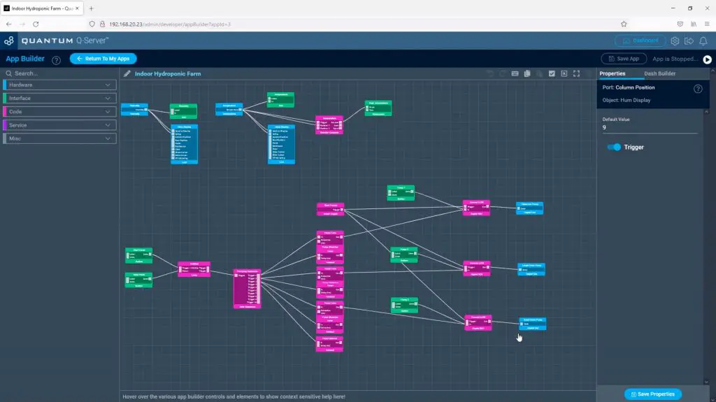 Quantum Integration Hydroponic Farm App