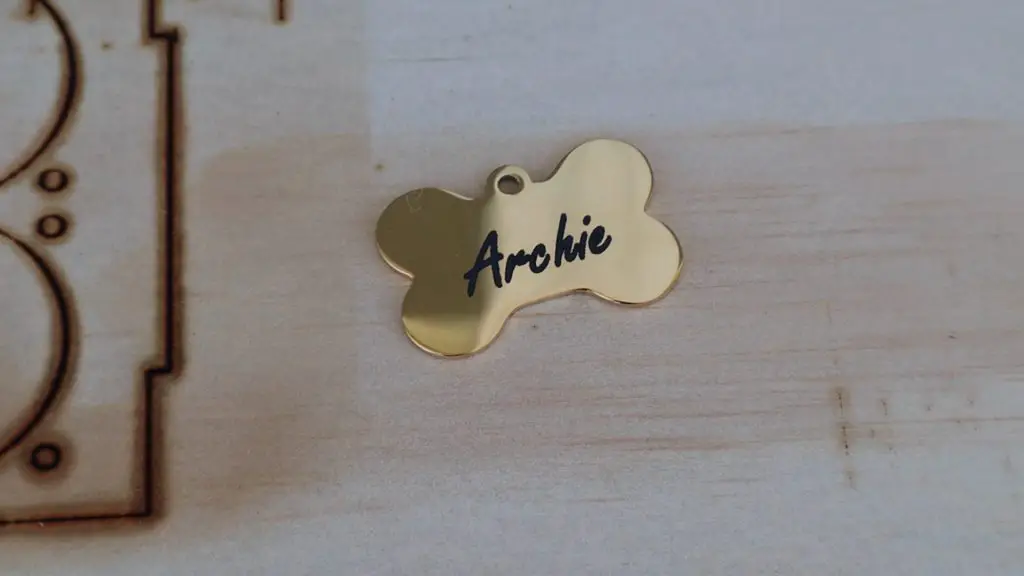 Engraving A Dog Tag