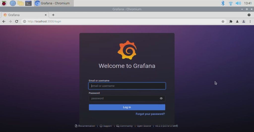 Grafana Web Interface Localhost3000