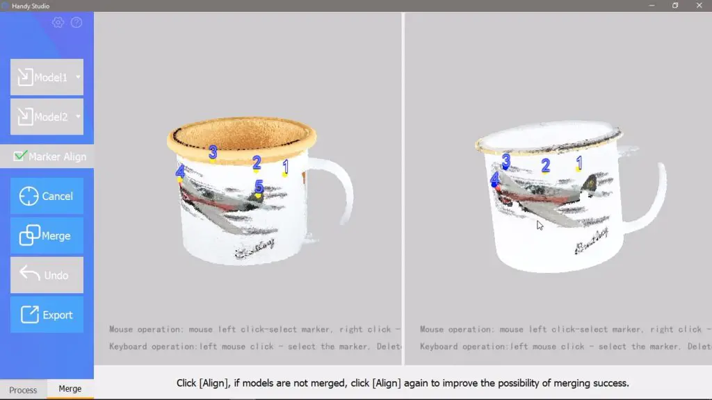 Combining The Mugs In Handy Studio