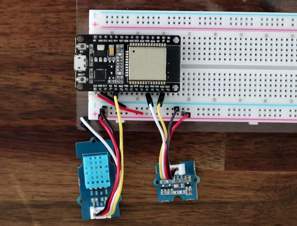 Components Set Up On Breadboard