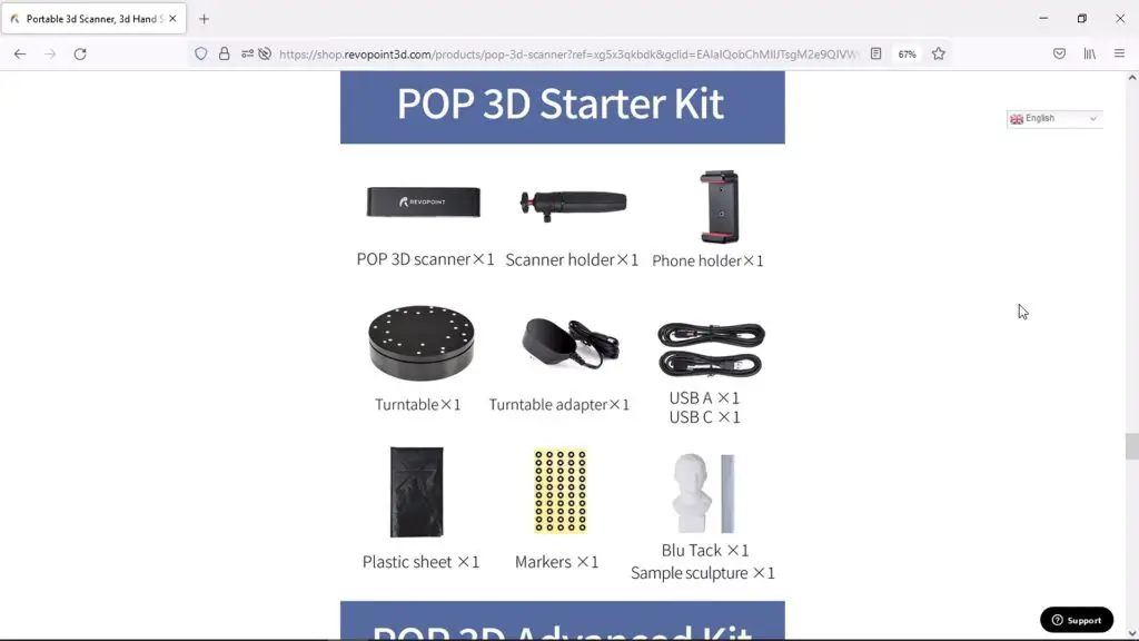 Revopoint POP 3D Starter Kit
