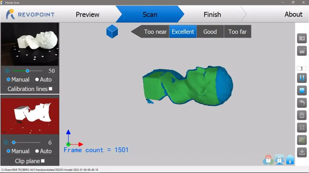 Scanning With Changes Oritentation