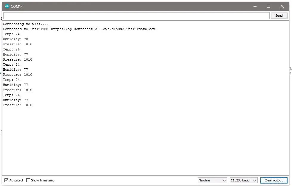 Serial Monitor Output Details