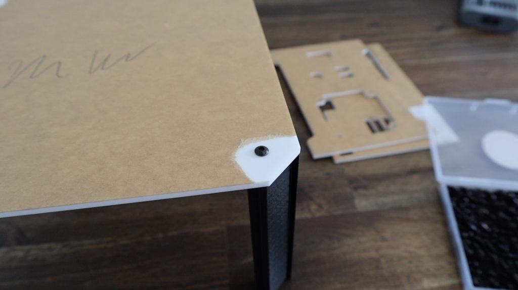 Black Button Head Screws To Secure Corner Pieces