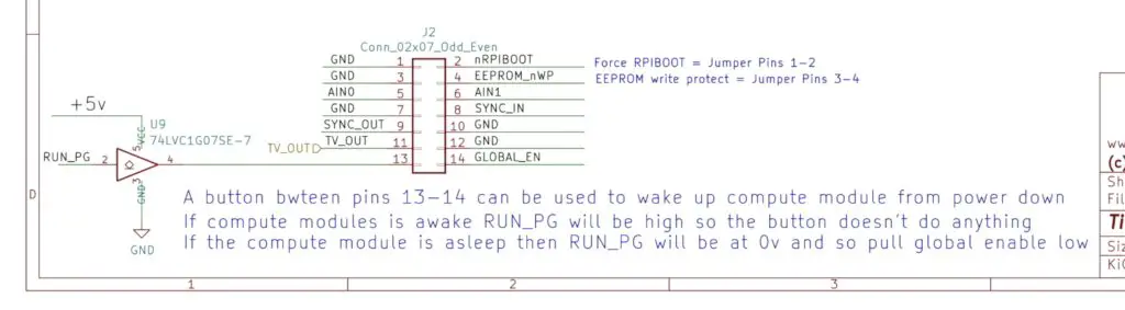 Power Switch Used To Wake Raspberry Pi CM4 Module