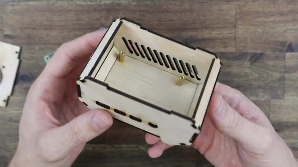 Brass Standoffs Installed Into Simple Pi Case